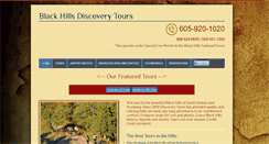 Desktop Screenshot of blackhillsdiscoverytours.com