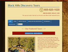 Tablet Screenshot of blackhillsdiscoverytours.com